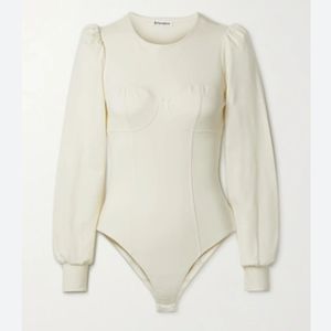 REFORMATION EMERY STRETCH-ORGANIC COTTON JERSEY BODYSUIT